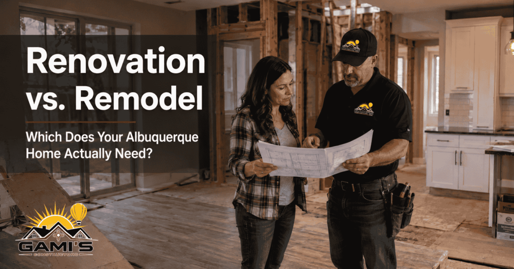 Renovation vs. Remodel