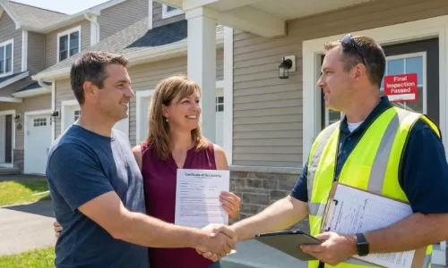 Final inspections + certificate of occupancy